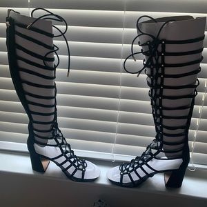 Black Gladiator Sandals